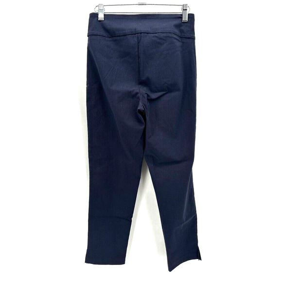 Ritva Falla Eeva Slit Pants FR 36 Blue Ankle US XS Quiet Luxury Caspule Prep NWT - Picture 6 of 12